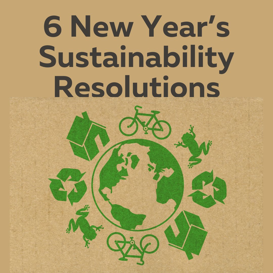 Can you think of 6 sustainability resolutions to start your new year off right? bit.ly/3GGA0FD #bexleyecofestival #newyearresolution2023 #Sustainability