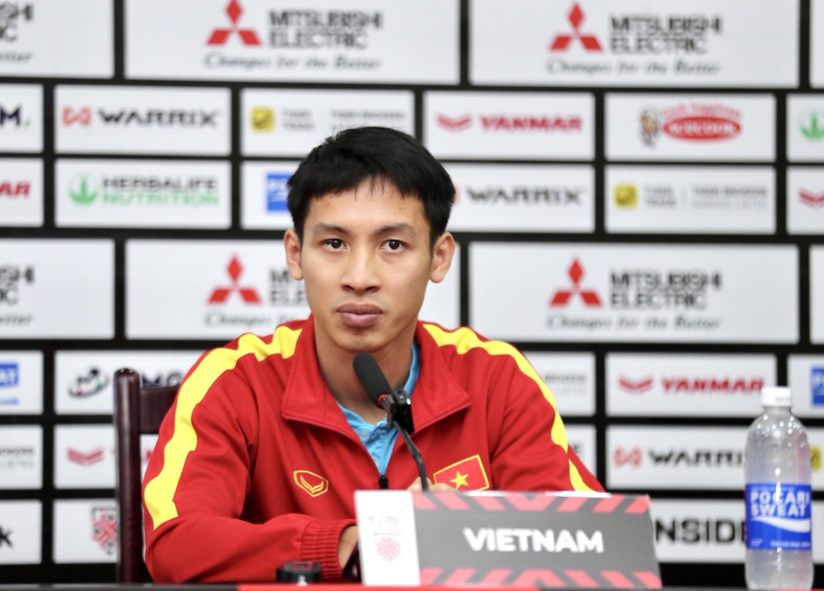 AFFPresse's tweet image. AFF Mitsubishi Electric Cup 2022 - FINAL 1

&quot;Both teams have players on yellow cards going into these decisive matches. Implementation of the plan is important. Each match will have its own goal.&quot; - Vietnam captain Do Hung Dung

#AFF
#AFFMitsubishiElectricCup2022
#AMEC2022