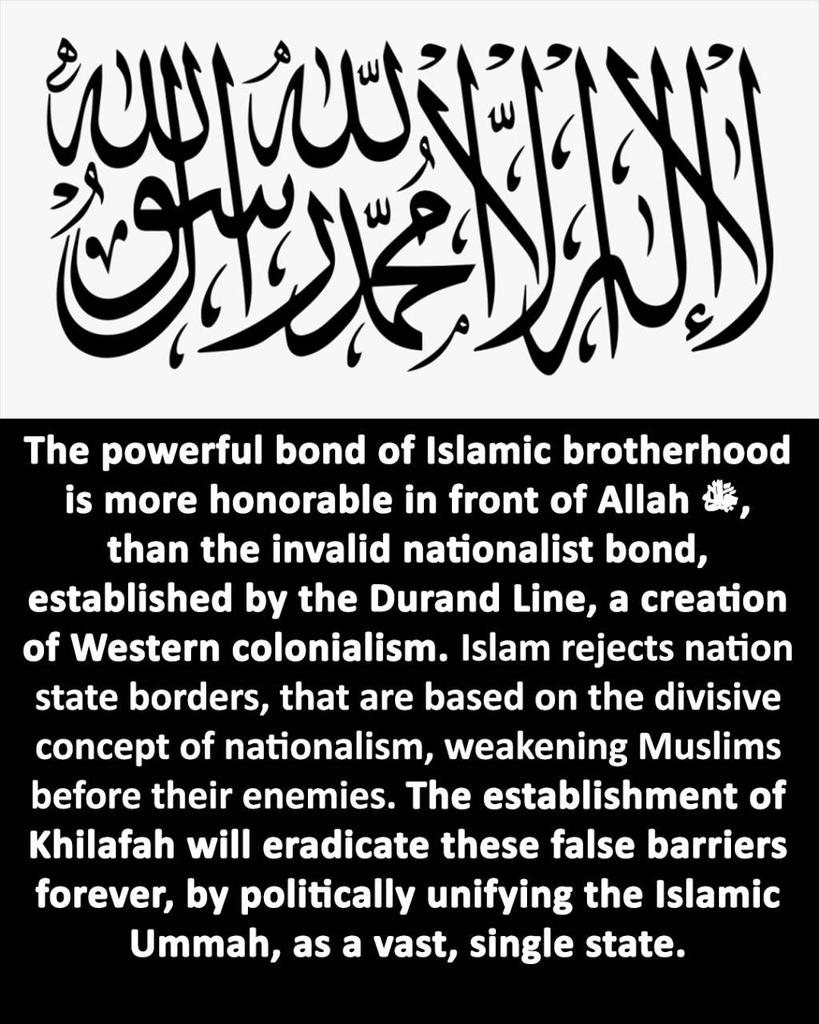 Shahzaad_Shaykh's tweet photo. Nationalism and nation state is forbidden in Islam and it has severely weakened the Ummah and provided an opportunity to kuffar to subjugate and dominate us. #OneUmmahOneState https://t.co/2QJscEd7QC