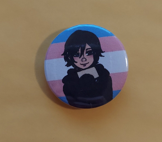Cheshire_Pins's tweet photo. https://t.co/9ECNr5l8cv This one's a special one! You can either have Xion with a flower, or Xion with a custom name letter :) #trans #xion #kingdomhearts #pridebutton #custombutton https://t.co/sdT1VBJDch