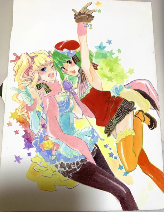 これとかFのクリスマスライブの直前にあげたやつだ下手くそだけどパワがある 