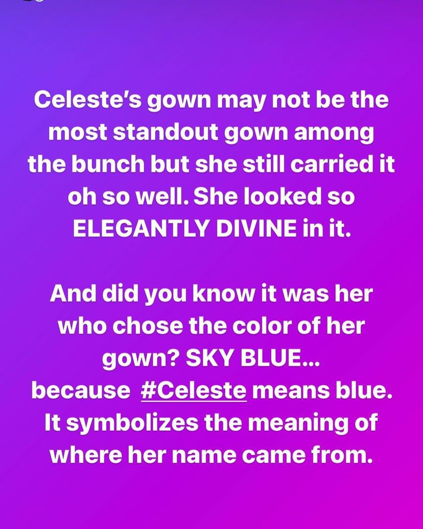 tclevenotsimp's tweet image. Story behind Celeste’s gown 🥺

#71stMissUniverse