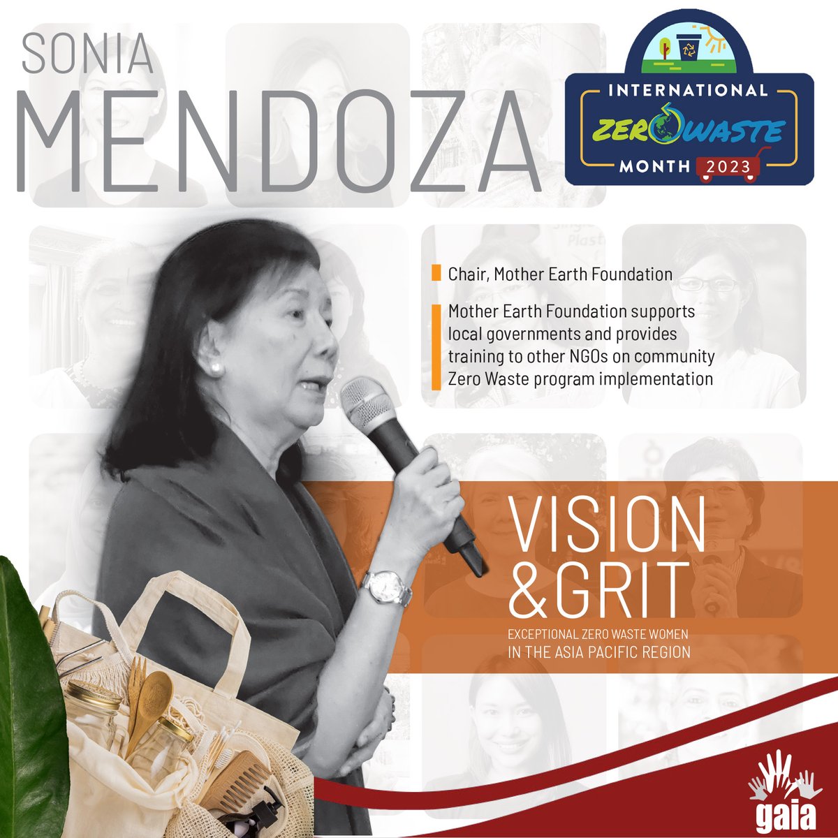 ZeroWasteAsia's tweet photo. Our featured Woman leader for today, Sonia Mendoza.

Our latest publication, Vision &amp; Grit: Exceptional Zero Waste Women in the Asia Pacific Region. https://t.co/8vnxiHhu3g 

#ZeroWasteMonth #ZeroWasteMonth2023 #IZWM2023 #ZeroWasteZeroEmission
#GoForZeroWaste #ZeroWasteOurFuture https://t.co/Y4EuxGtuvM