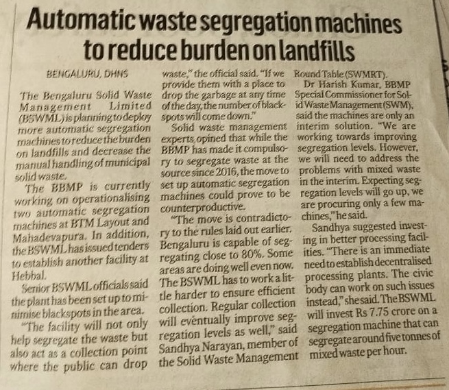 SaahasZeroWaste's tweet photo. In 2023, blore and other cities would do well to focus on processing of segregated waste. 
We really should not be putting precious resources to support violation of regulations
Waste Generators have to segregate at source. This is mandatory.

#segregation_is_possible https://t.co/y0UTiMeJs2