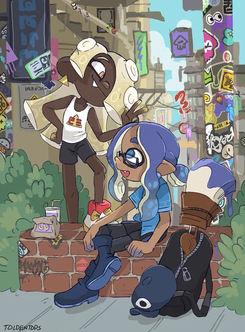 backgrounds? in MY art? more likely than you think........#splatoon #splatoon3 