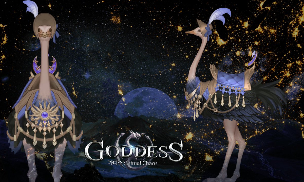 There is one miracle ostrich running toward you!🐾

🌱 The mounts that belong to January --- Shining Forever Fashion is online now!