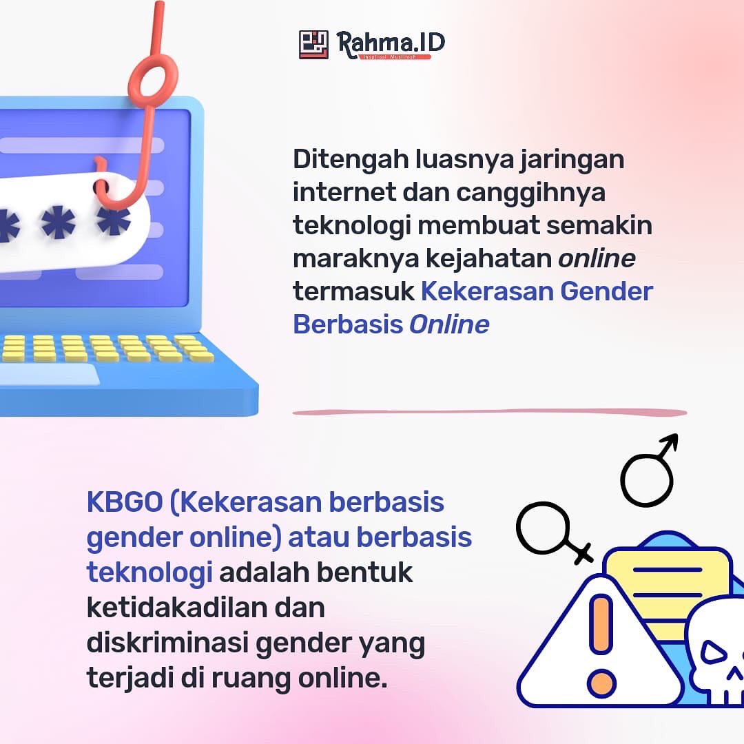 rahmadotid_'s tweet photo. Stop Kekerasan Gender Berbasis Online (KGBO) ‼️
Kekerasan gender didunia maya pun marak adanya kekerasan tersebut yang bahkan banyak membuat orang trauma
Mari kita saling support para korban dan menjauhi perilaku tersebut
#rahmadotid #KGBO #kekerasangenderberbasisonline https://t.co/7Kg01HipnO