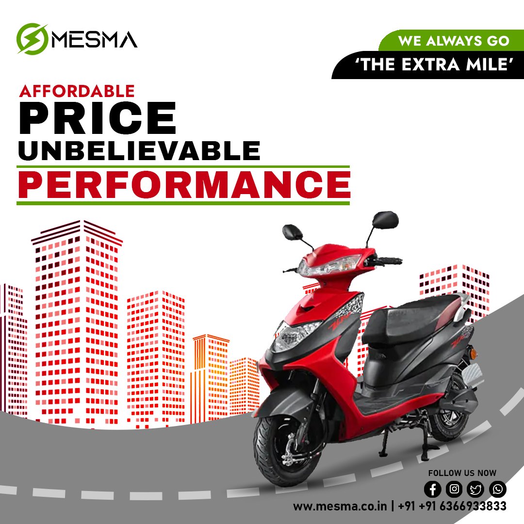 MesmaBiz's tweet photo. Mesma has a wide range of stylish and feature-loaded electric vehicles.

For complete information contact us.

#mes #evchargingstation #zeroemissions #escooty #scooterist #motercycle #mesma https://t.co/Tf21naUrjR