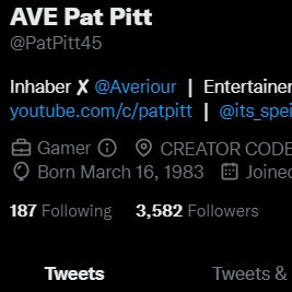 AVE Pat Pitt tweet media