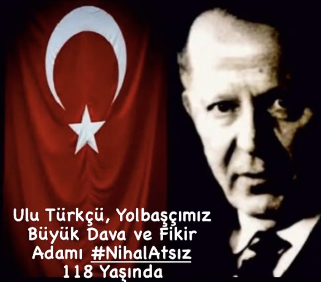 #NihalAtsız dünyasını terk etmiş olsada bizim gönlümüzde terk edilmiş değildir. Hala onun sevgisi bütün Türkçülerde var, devam ediyor ve bu devam edecek. Bunu köreltmeye, azaltmaya kimsenin gücü yetmeyecektir. Atsız bir semboldür, bir işarettir, bir hedeftir.