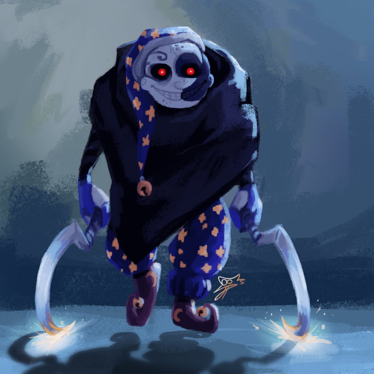 Jordan_Is_Bean's tweet image. What better than to combine the wolf and the moon #moonfnaf #fnaf #pussinboots #pussinbootswolf