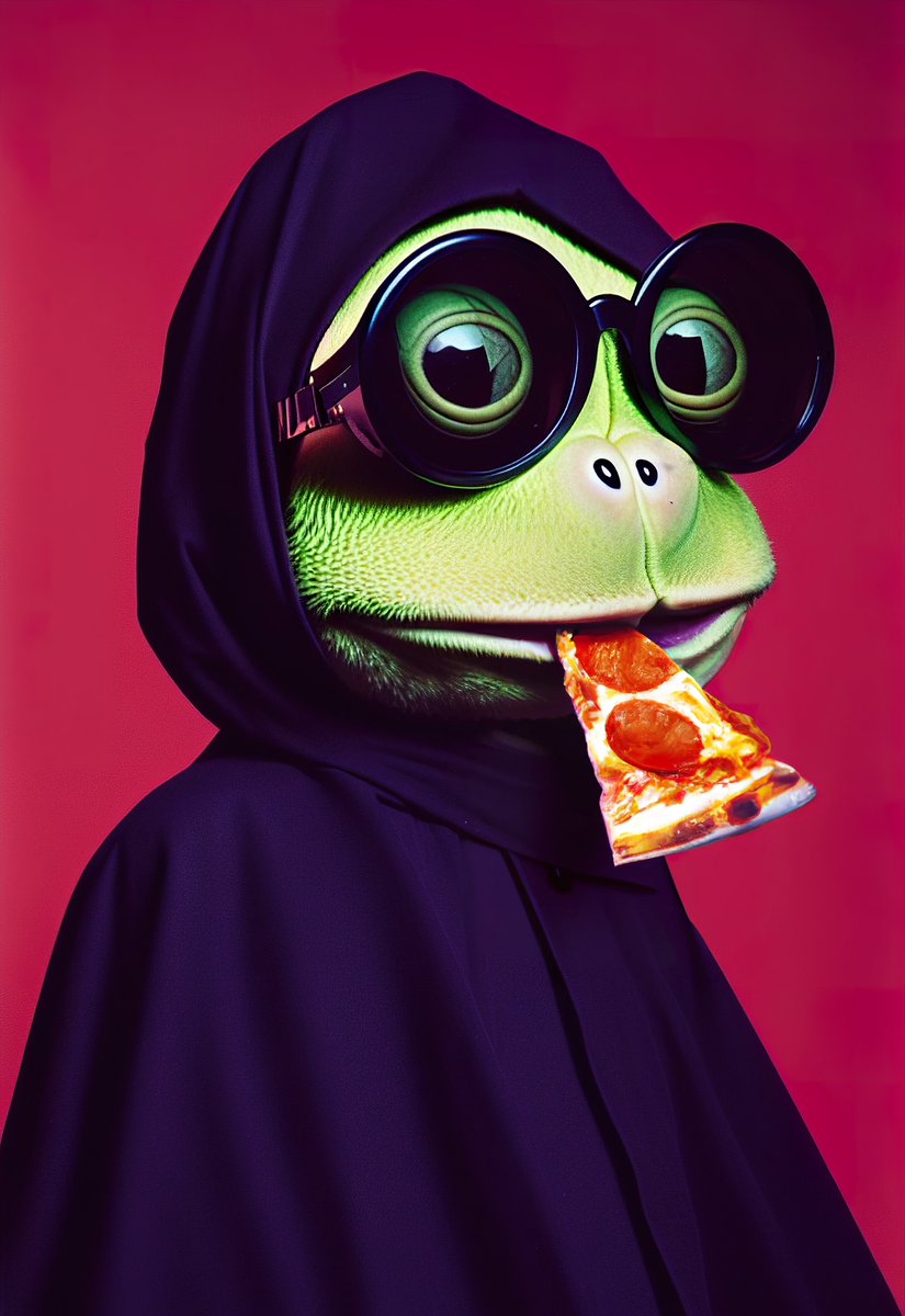 gm frens. stay hungry, stay foolish 🐸🍕☕️❤️