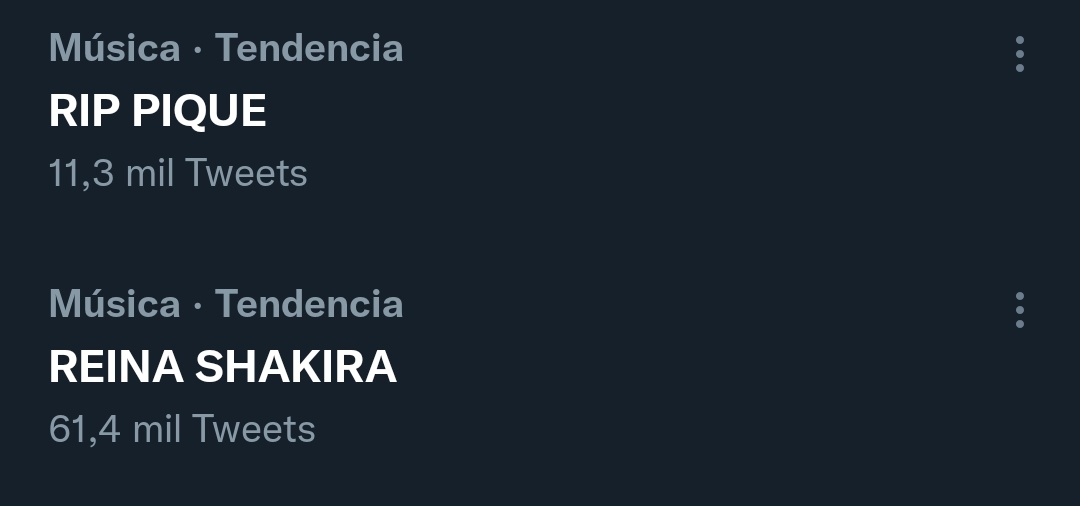 Vienen fuertecitas las tendencias hoy con lo de Shakira y Bizarrap 😂