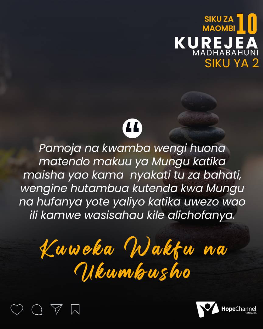 hopechanneltz's tweet photo. Siku 10 za Maombi.
Siku ya Pili >> Kuweka wakfu na Ukumbusho
#JuhusisheYesuAnakuja https://t.co/ejahmdIdQZ