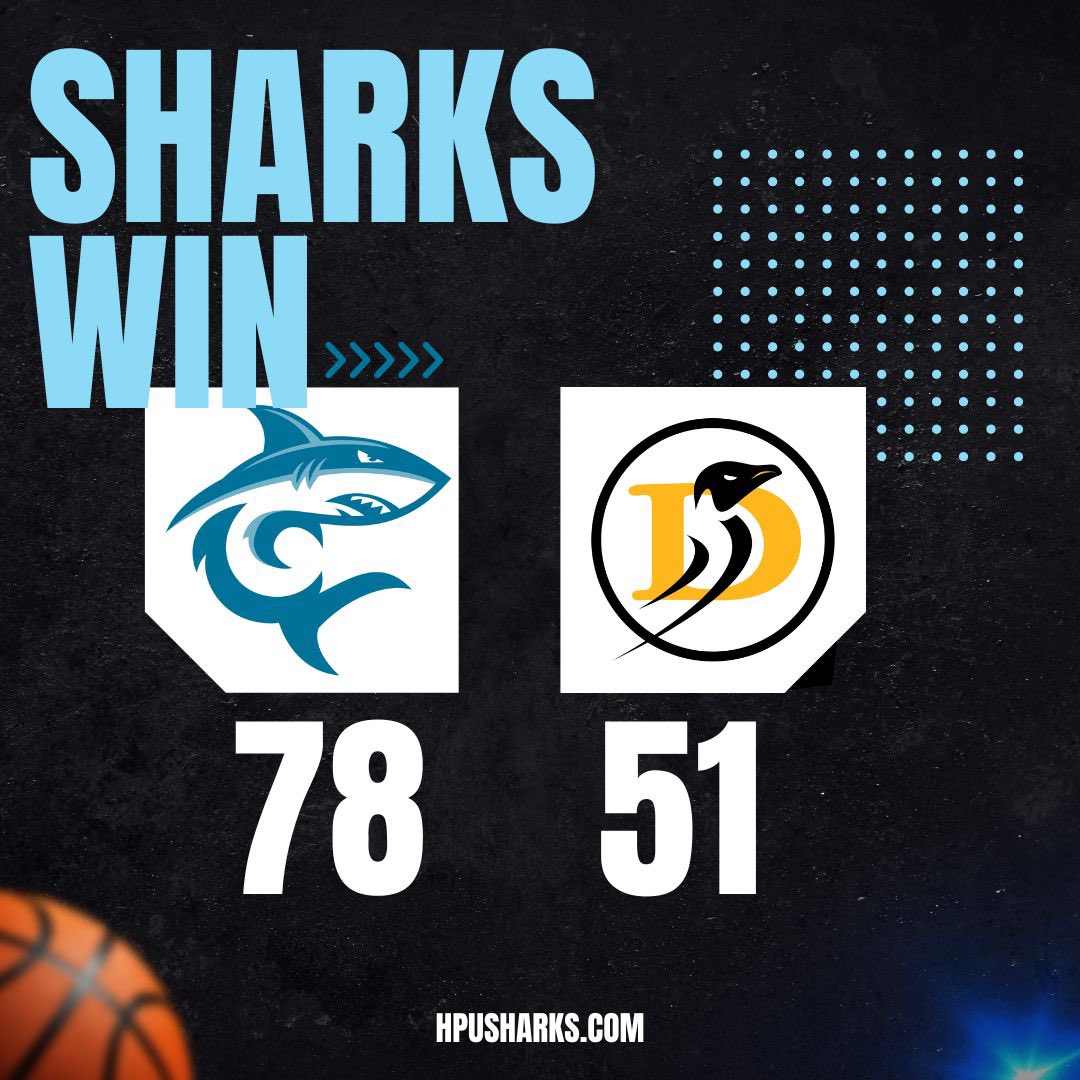 HPU_MBB's tweet photo. Conference W. 

📊DUC: 39% FG and 13% 3FG
📊HPU: 46% FG and 42% 3FG
🦈 M. Moore: 24 PTS, 10 REB (5 OREB)
🦈 M. Landdeck: 11 PTS, 7 AST
🦈 J. Chandler: 9 PTS, 7 REB (5 OREB) 

#TheSharkWay 🦈 https://t.co/LJy5K6umbe