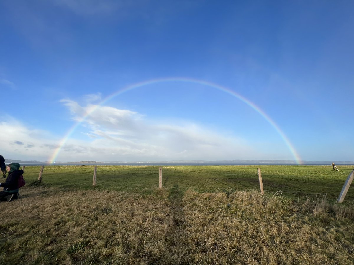 Nothing like planting on a cold Scottish morning to brighten a Wednesday morning 🌱❄️🌈