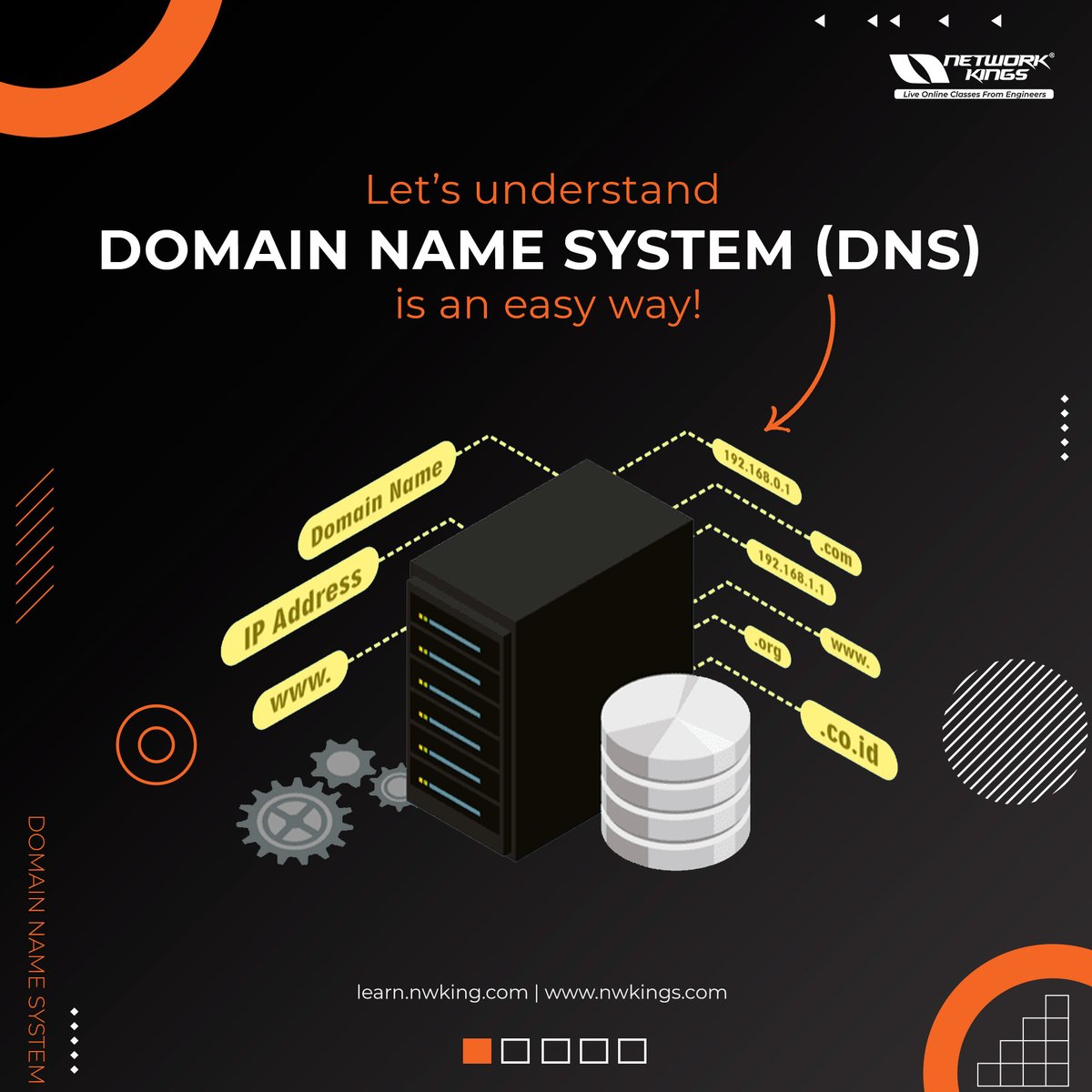 nwkingsofficial's tweet photo. Domain Name System (DNS) is a service that translates domain names into their IP addresses.
#networkkings #dns #ccna #tech #explore #explorepage https://t.co/uMRHTRHs2y