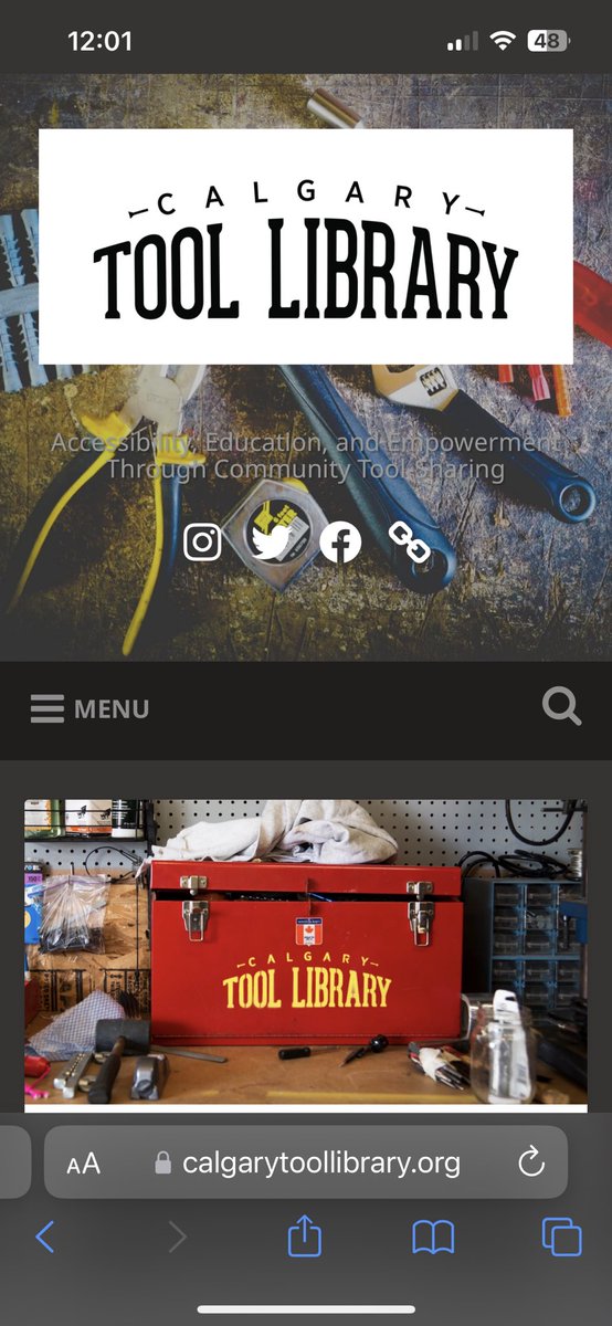 weblandian's tweet image. Calgary Tool Library is apparently looking to reopen, somewhere else in #YYC. Read more about it using the link — maybe this #ToolLibrary idea is something maintainable where you live. 🔨💪
calgarytoollibrary.org