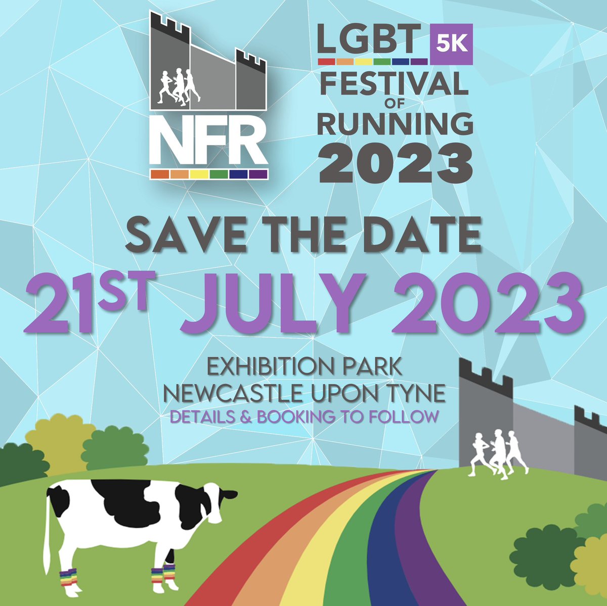 ⭐️LGBT5K - 21st July 2023 ⭐️ 
Register your interest - newcastlefrontrunners.co.uk/lgbt5k-festiva…