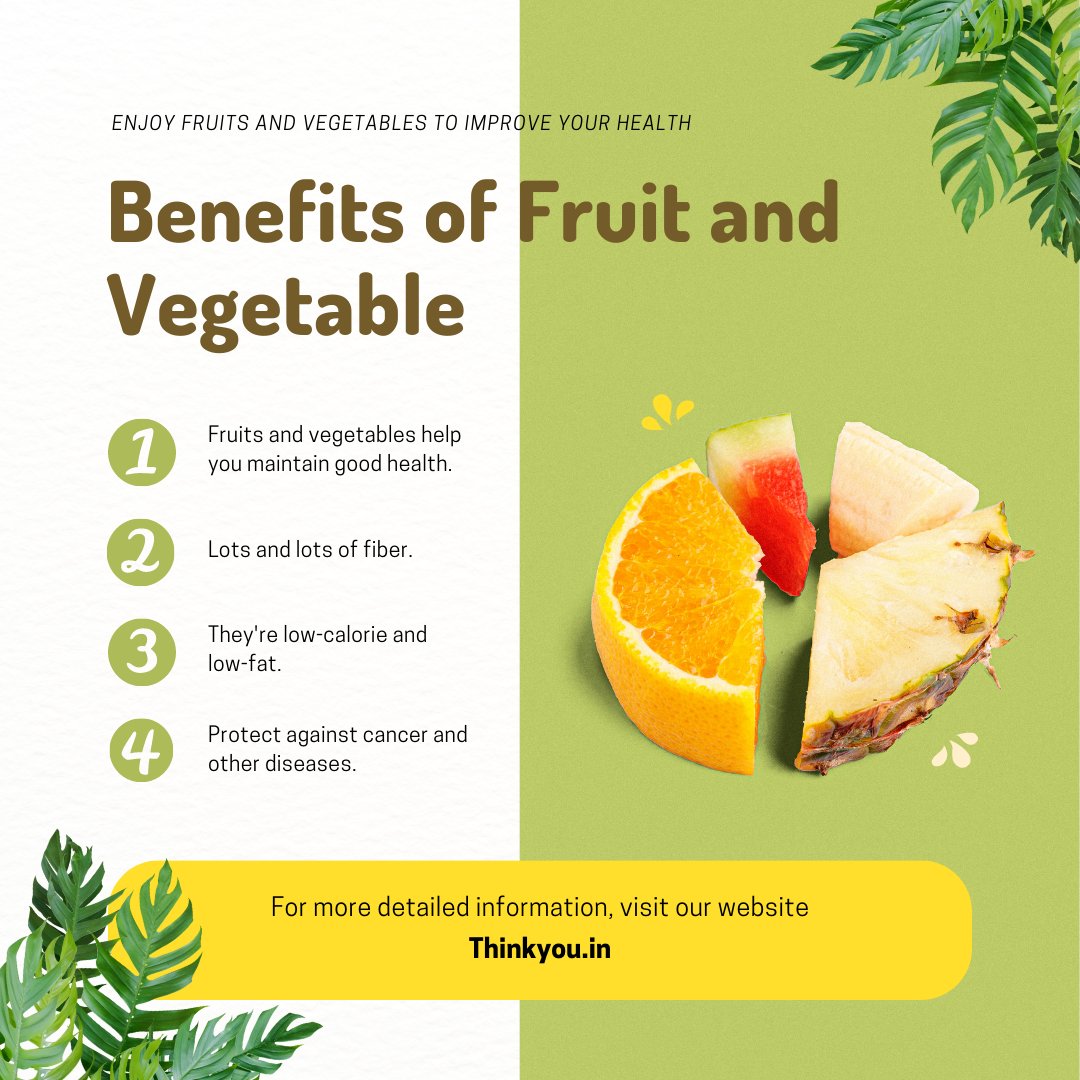 thinkyou_1's tweet image. How do fruits and vegetables improve your health?

Follow to us to know more about your day to day diet
@thinkyoudiet 

#thinkyoudiet #thinkyou #healthydiet #healthylifestyle #healthyfood #foodbloggers #foodlovers #musclebuilding #healthiswealth