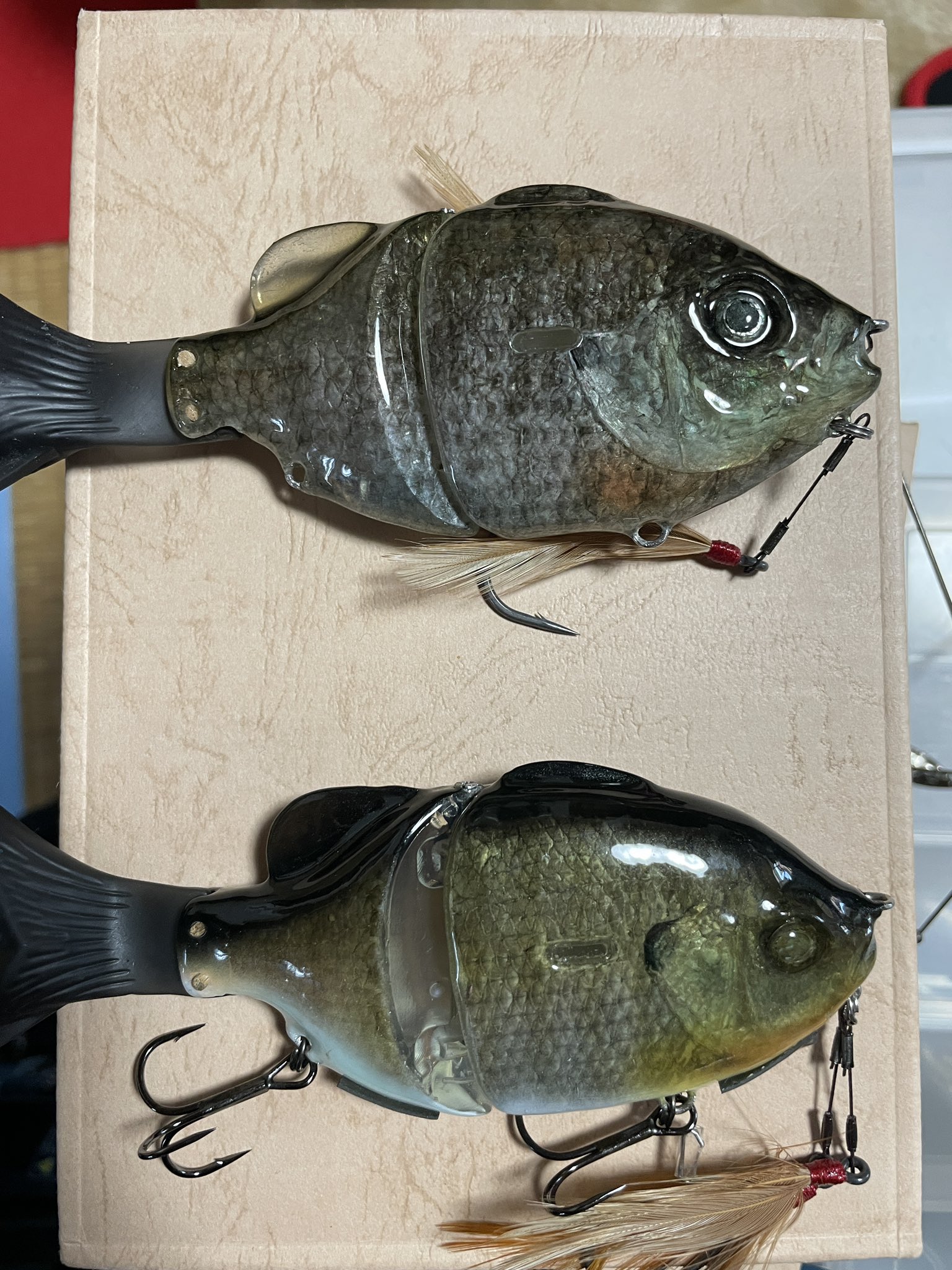 フレッシュベイトルアーズ チビタレル 魚皮ブルーギル
