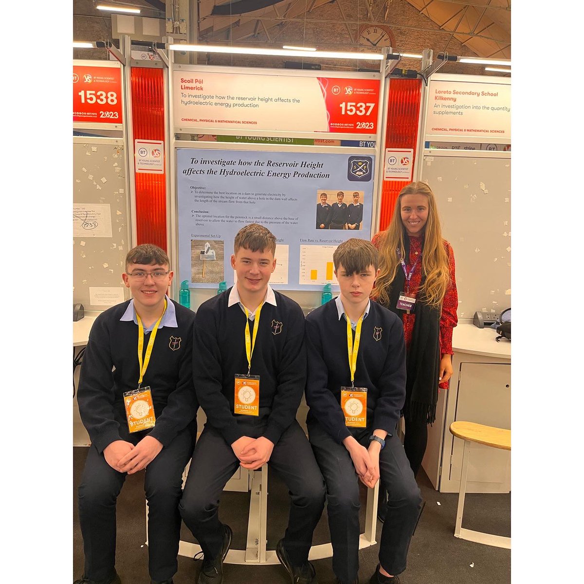 Huge congratulations &amp; best of luck to all 11 students from Scoil Pól 🧬🧪🥼 what an amazing achievement, 1700 entries &amp; 550 qualified 🤗 @BTYSTE #BTYSTE2023 #BTYSE