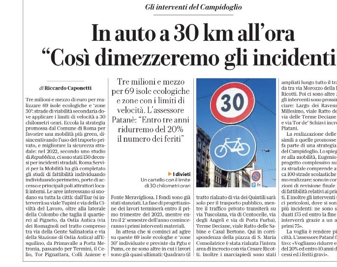 Bravo @eugenio_patane #città30 #sicurezzastradale #mobilitànuova