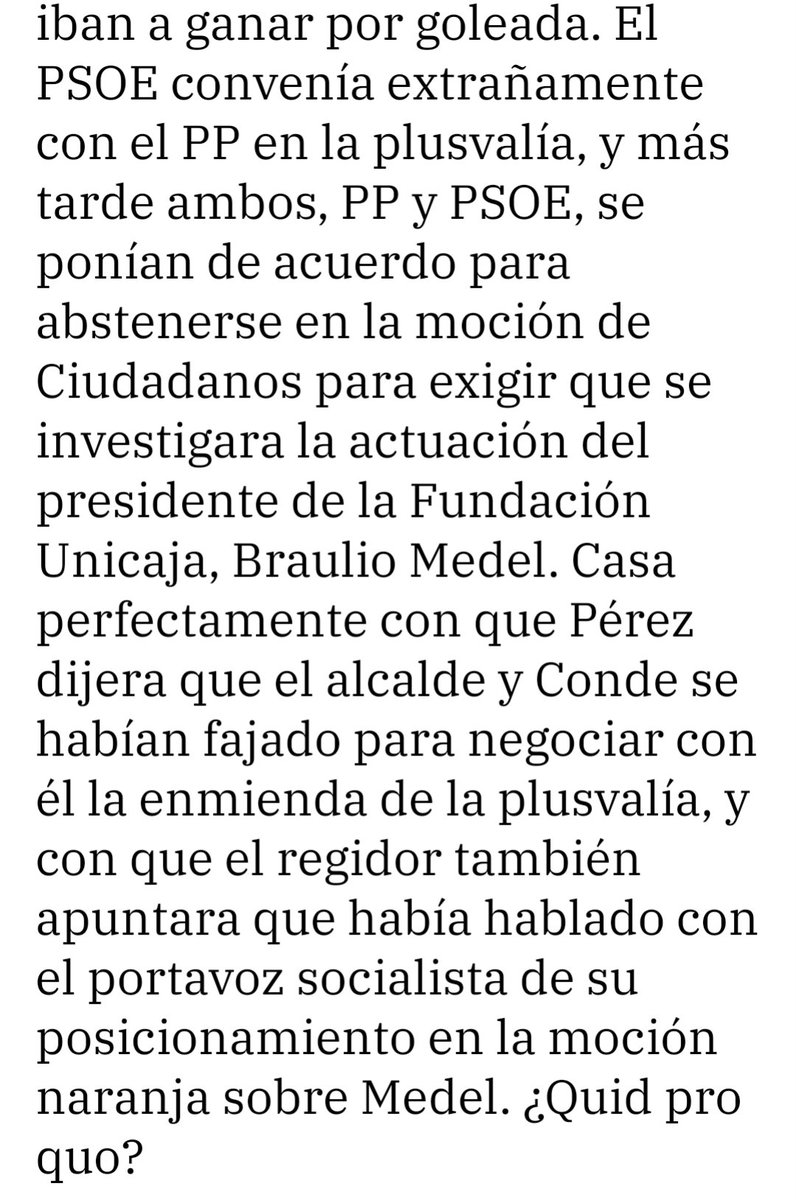 granadian22's tweet photo. En Málaga pudimos eliminar el impuesto de plusvalía, pero no quisisteis hacerlo.
Os pusisteis de acuerdo con el PSOE para hacer como que si, pero al final no, para después volver a daros la mano para evitar la investigación a Braulio Medel.
#Bipartidismo de amiguetes. https://t.co/jzd4qKpgxq