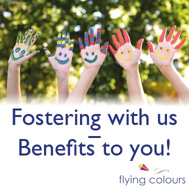 As a foster carer with Flying Colours you are entitled to a range of benefits. Find out what we could offer you! Tel: 01948 302155
bit.ly/3UuxsOZ #fostering