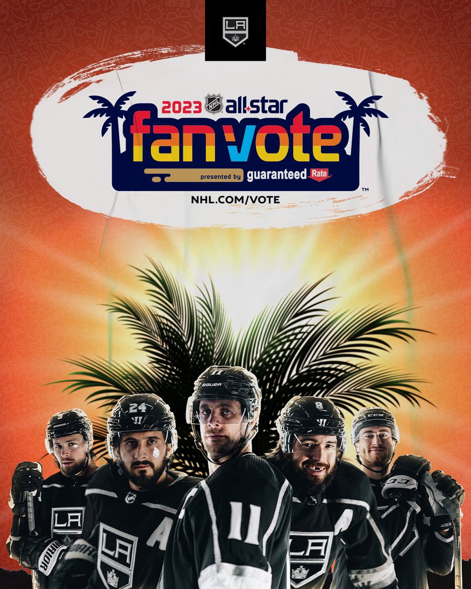LAKings's tweet image. We just won so now Vote Kings! 👑

⭐️ Tweet #NHLAllStarVote Player’s Full Name
⭐️ Tweet #NHLAllStarVote Player’s Twitter handle 

Every public Tweet, Reply, Quote Tweet, and Retweet with the above format counts!