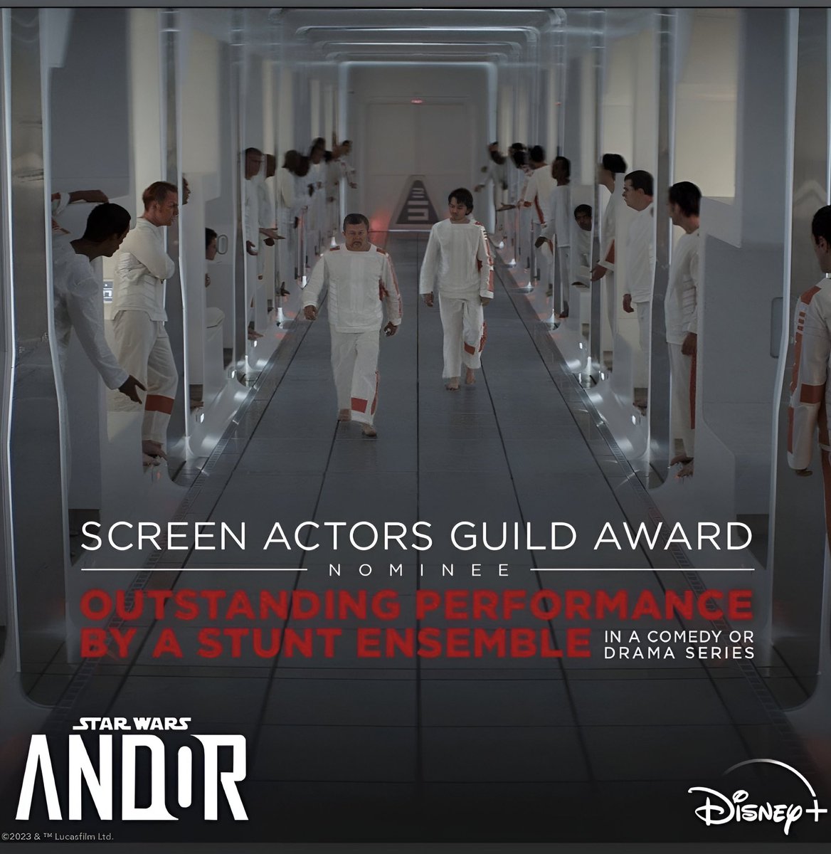 GabrielleOrlita's tweet photo. 🚨🚨🚨🔛#SW✨🔛#ANDOR
Congrats to the #StuntEnsemble for an #OUTSTANDING_PERFORMANCE in comedy or drama series, by #ScreenActorsGuildAwards!🥰👊👊
#OneWayOut!!! https://t.co/Ss91ihtHRv