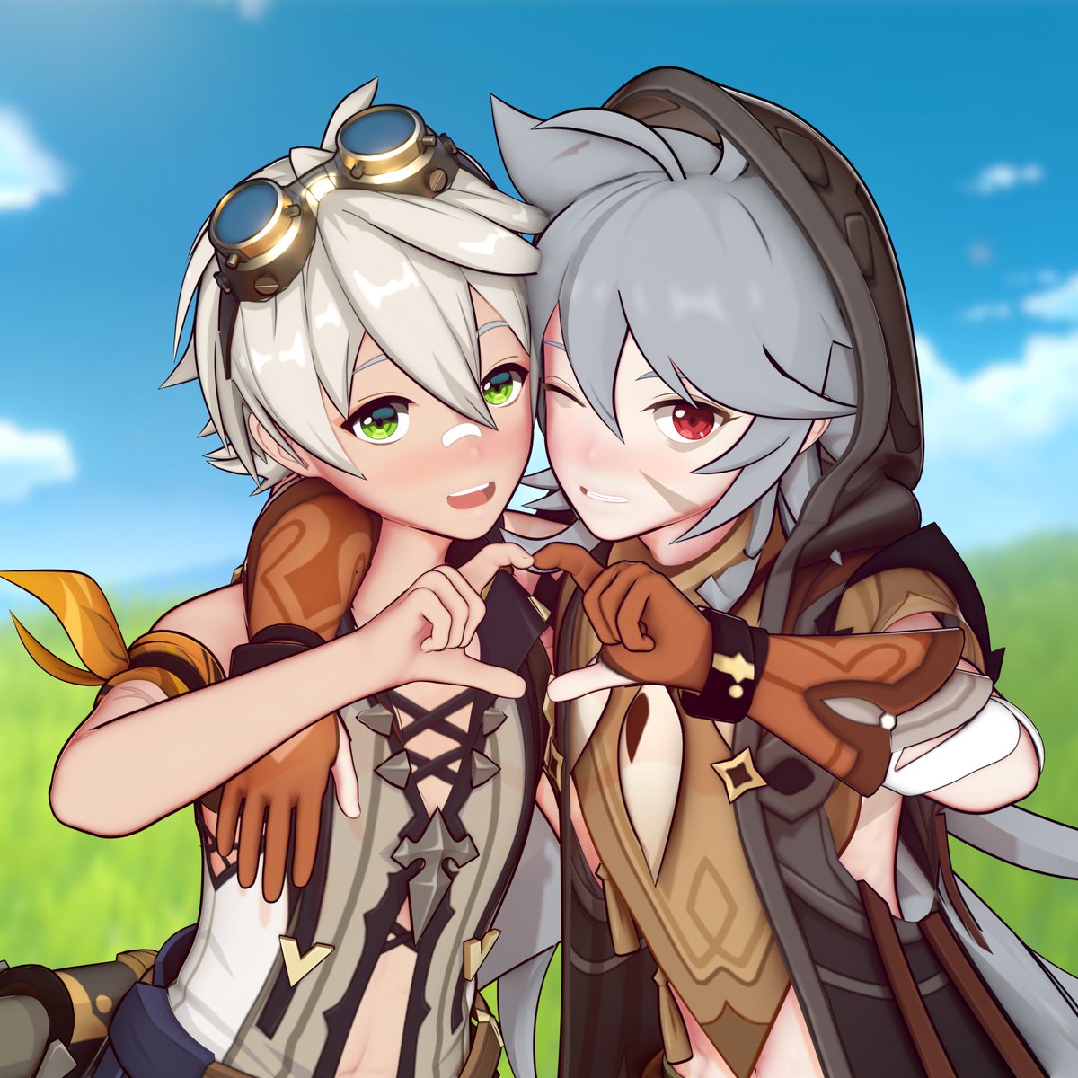 Zero3DAnimation's tweet photo. I finally finished both of their models 🥱
#Rannett #Genshinlmpact https://t.co/ykeKlCryqu