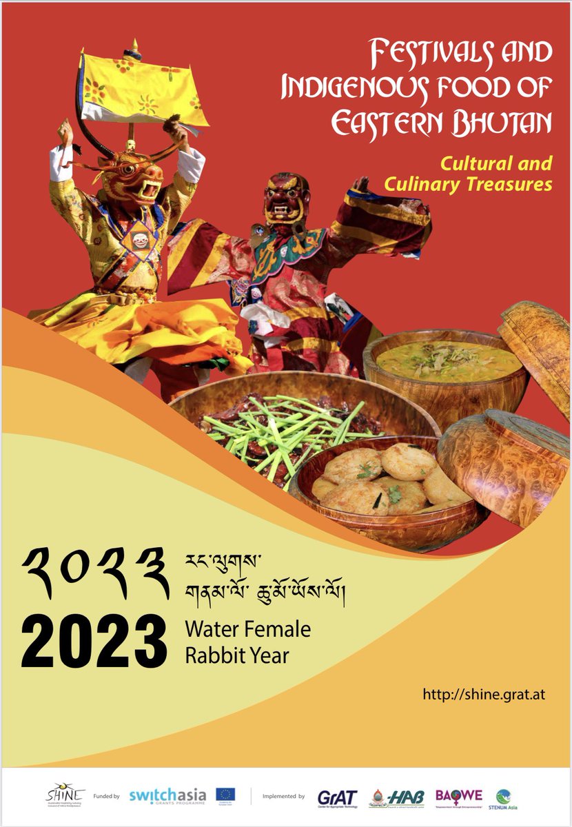 SHINEProject3's tweet photo. We welcome new year with new calendar!

The project has released the soft calendar for the year 2023. The main theme of the calendar is “festival food and indigenous food”of eastern Bhutan. The calendar is now available in https://t.co/HtBUEzKrmc. 
Wish you “Happy new year” https://t.co/BRf2uZJ90V