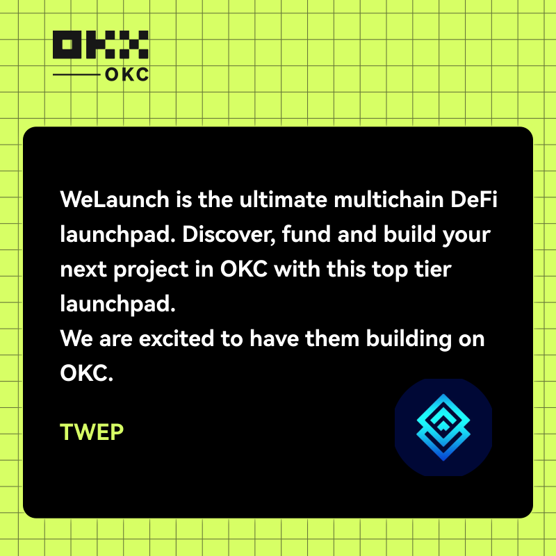 OKCNetwork's tweet photo. New integration 👉 @TheWeb3Project

Launchpads provide new builders on #OKXChain with the tools needed to launch their products and services to the public.

👇