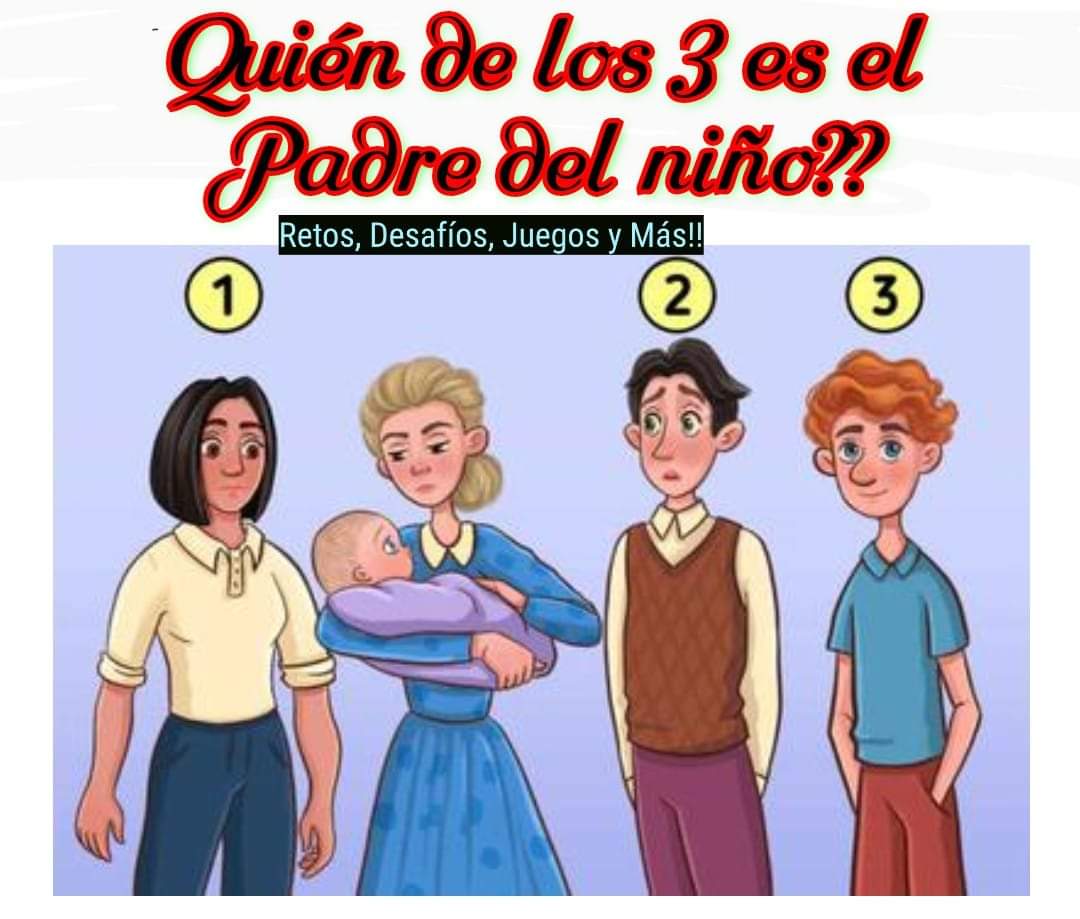 ¿Quién de los tres es el padre del niño?🤔
#PatriaPróspera