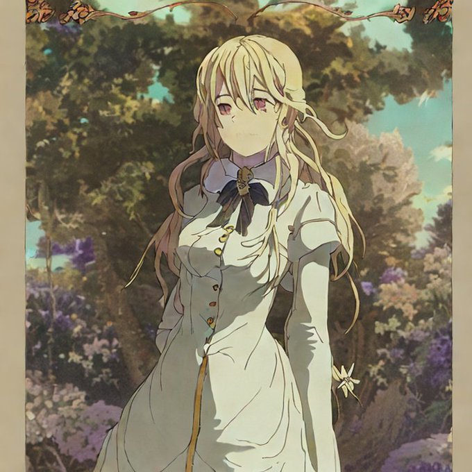 ヴァイオレット・エヴァーガーデン 額装アート ―色景―【菫