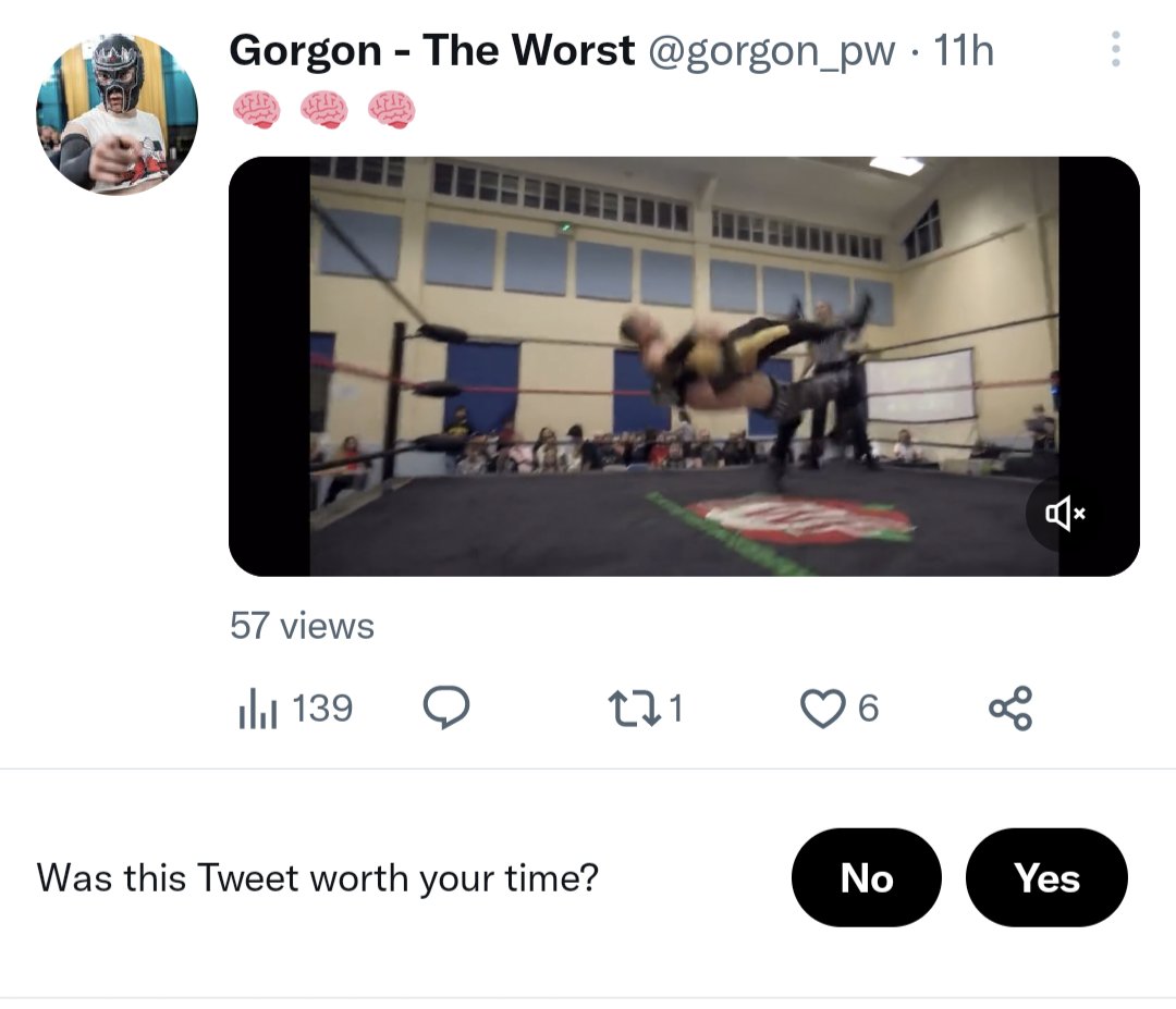 FutureShockWres's tweet photo. Easy choice.
In 2023 we #EngageWithTheWorst.
That difference isn't going to taste itself. https://t.co/YLxD5v8dU9