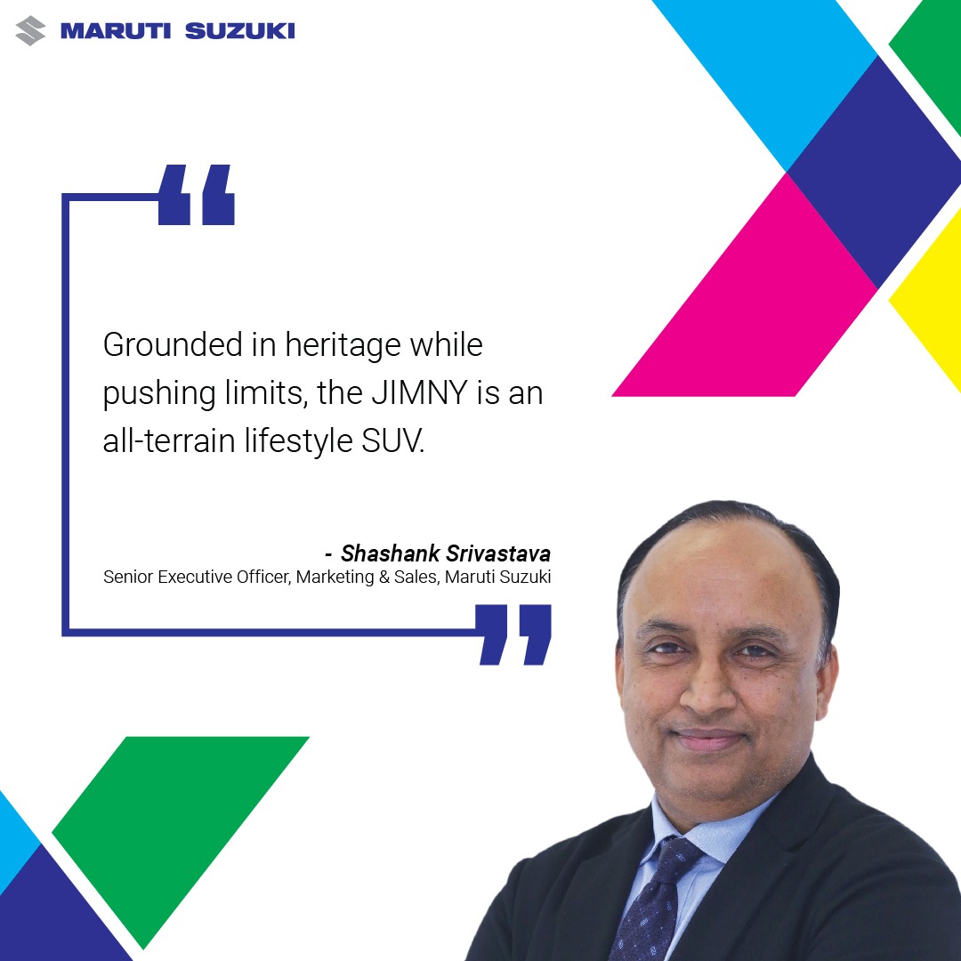 Maruti_Corp's tweet photo. The all-new Jimny has officially been launched and is now available in a 5-Door format in order to combine utility, and ability.

Stay tuned for more exclusive coverage.

#MarutiSuzukiAtAutoExpo #AutoExpo2023 #Jimny #SUV #CapableSUV #OffRoader #CarLaunch https://t.co/loqthhrHD1