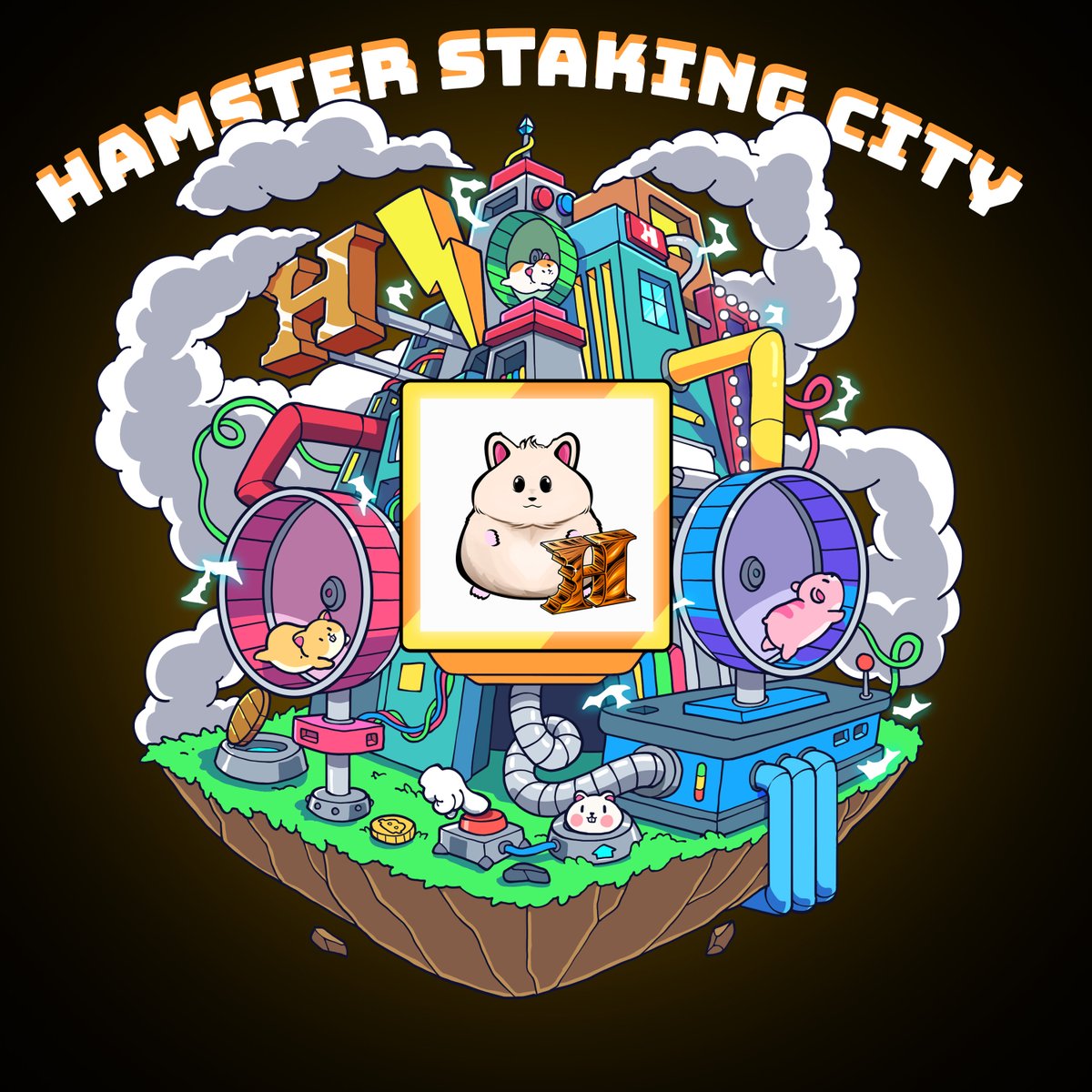 HungryHamsterC's tweet image. Here is your first look at our Hamster Staking City.
Insert your NFTs here to start generating tpower and pallets to run your own #hungryhamster city!
Hint* Token multiplication goes at 1, 5 and 25 NFT holders.
We're in development now this is expected to release in Feb :)