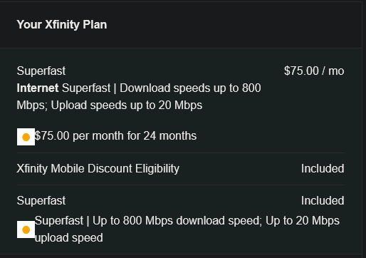 tex_dracula's tweet photo. haha i love when @Xfinity just lies about their prices https://t.co/E4yOEP6l2F