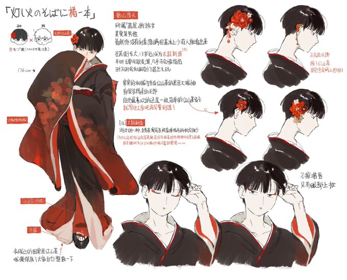 「character profile hair ornament」 illustration images(Latest)