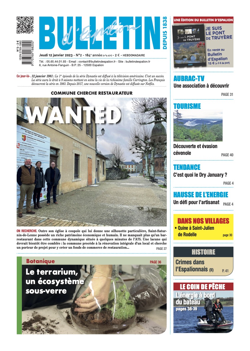 BEspalion's tweet photo. Votre Bulletin de ce jeudi 12 janvier, n'hésitez pas à découvrir notre nouveau site internet - https://t.co/YeLD6M58Rb
-
#aveyron #cantal #lozère #aubrac https://t.co/iWcKfV4JWi