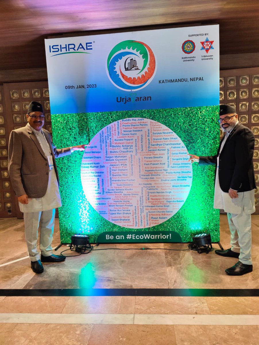 UrjavaranOnline's tweet photo. Thank You Nepal, You We’re Amazing! 🙌🇳🇵
#Urjavaran #Urjavaran2023 #Eventprofs #ISHRAE #sustainability #engineeringsolutions #indiandiaspora #Networking #ISHRAENepal #nepal #Ashraenepalchapter #LGNepal #Carrier #mandilas #mexflow #htlaircon #bryair #dri #Bluestar #Edgetech https://t.co/05AmF20jk8