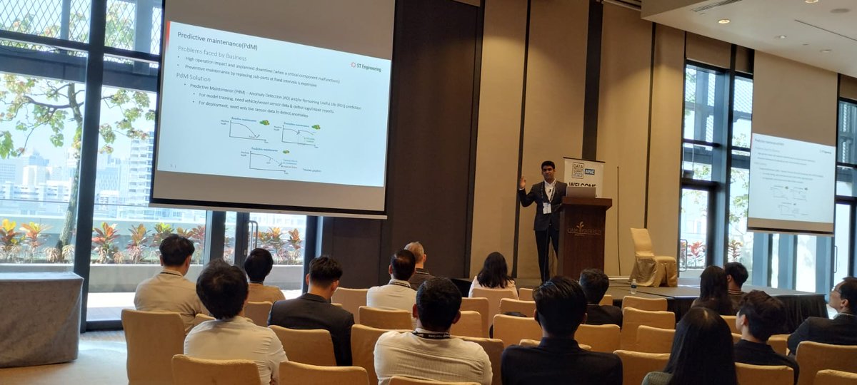 apacdis's tweet photo. Now, we welcome Rajat Kumar - Principal Data Scientist, ST Engineering, Singapore at the Data Science &amp; Machine Learning Stage. He will be talking on "Prediction of impending failure using Machine learning."

#dis2030 #apacdis #singapore #engineering #machinelearning #datascience https://t.co/uNlFDjQ5nJ