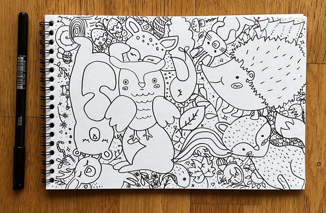 Entre cançó i cançó, <a href="/alisia_rey/">Alícia Rey</a>  li ha enviat aquest dibuix a la seua neboda Uma perquè compti els animals. I ara tots hem fet tard a la feina.😍