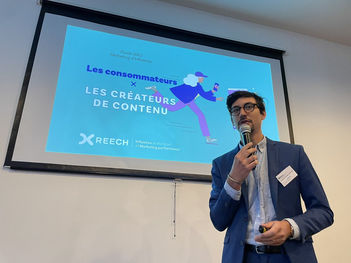 L’influence, les créateurs de contenus, les réseaux sociaux... Qu’en disent les Français ? 
C’est l’axe choisi par <a href="/Reech_com/">Reech</a> pour la 7ème édition de son étude référence.
<a href="/guillaumedt/">Guillaume DOKI-THONON</a> va nous présenter les résultats…
#EtudeReech2023 #InfluenceMarketing #Influenceurs