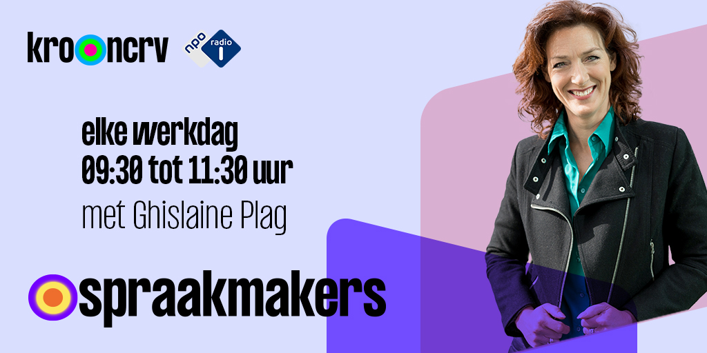 Spraakmakers | KRO-NCRV (@spraakmakersop1) on Twitter photo Goedemorgen! Spraakmaker is onderzoeker <a href="/remkorteweg/">Rem Korteweg</a>
📣 In stand.nl: 'De rol van slachtoffers in #strafzaken wordt te groot'
Mediaforum: @SjirkKuijper en <a href="/Sakina_Kay/">Sakina Elkayouhi</a>
<a href="/roosabelman/">Roos</a> komt vanuit #Heerhugowaard
Nu:
📻: <a href="/NPORadio1/">NPO Radio 1</a> <a href="/KroNcrv/">KRO-NCRV</a>
💻: nporadio1.nl/live Goedemorgen! Spraakmaker is onderzoeker <a href="/remkorteweg/">Rem Korteweg</a>
📣 In stand.nl: 'De rol van slachtoffers in #strafzaken wordt te groot'
Mediaforum: @SjirkKuijper en <a href="/Sakina_Kay/">Sakina Elkayouhi</a>
<a href="/roosabelman/">Roos</a> komt vanuit #Heerhugowaard
Nu:
📻: <a href="/NPORadio1/">NPO Radio 1</a> <a href="/KroNcrv/">KRO-NCRV</a>
💻: nporadio1.nl/live
