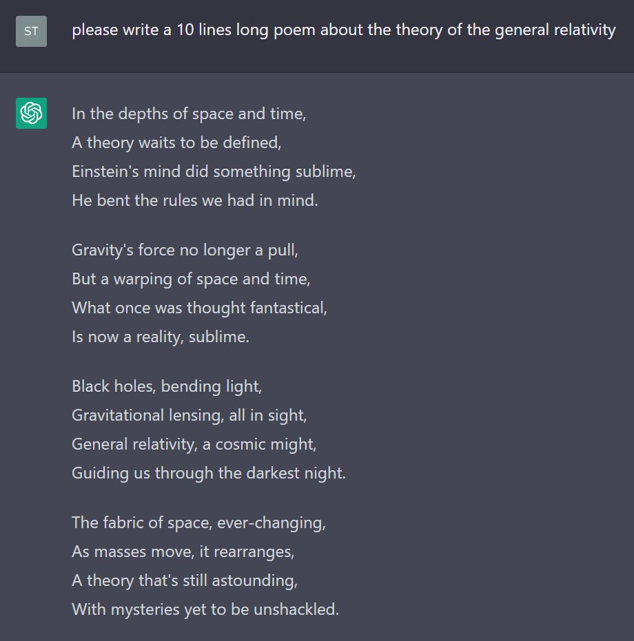 mgabor_t's tweet image. #ChatGPT #relativitytheory #dailypoem