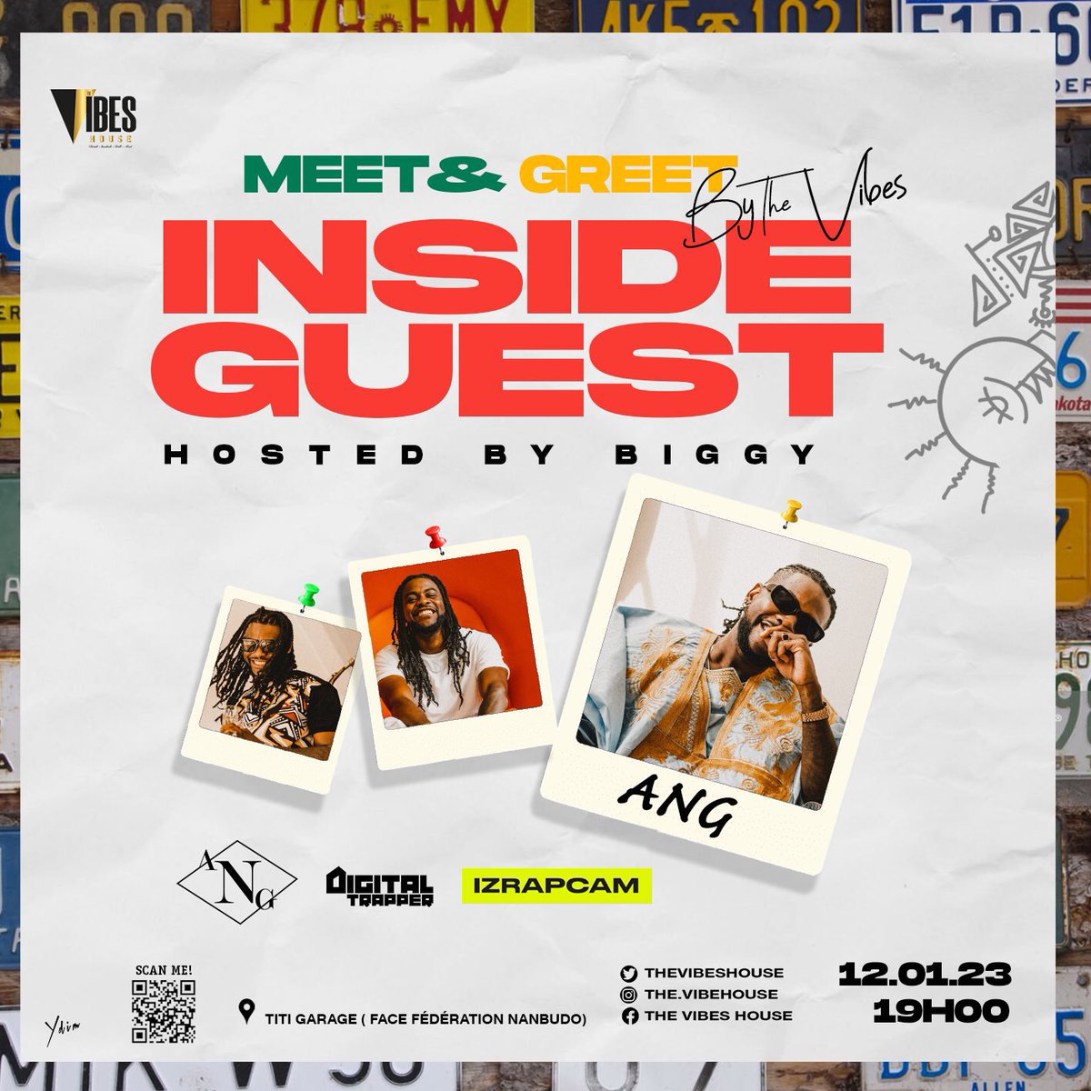 izrapcam's tweet image. Rdv ce soir dans #InsideGuest avec @BeatbymeANG pour un Space introductif pour son #MeetNGreet demain à @TheVibesHouse 🔥

En attendant réécoutons son titre « OB TOB » et le meilleur du rap camerounais via linktr.ee/izrapcam 🔗

#MeetANG #thevibeshouse #izrapcam