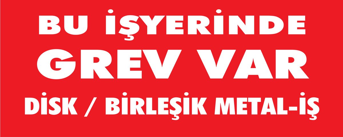 BirlesikMetal's tweet photo. Toplu Sözleşme görüşmelerinde tıkanma nedeniyle  MESS'e üye 5 işlemeye bağlı 11 fabrikada (İstanbul, Manisa, Kocaeli ve Bandırma’da) 2.000 metal işçisi, 
23 Ocak Pazartesi günü greve çıkacak.
https://t.co/9dggT6CHlT

#Grev https://t.co/DsiIEQhxbc